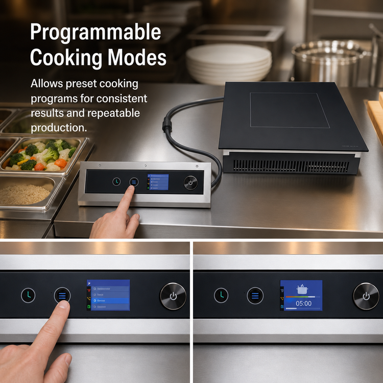 Product image #4 for Hatco Rapide Cuisine Drop-In Countertop Single Burner Induction Range, 120V, 1.8 kW