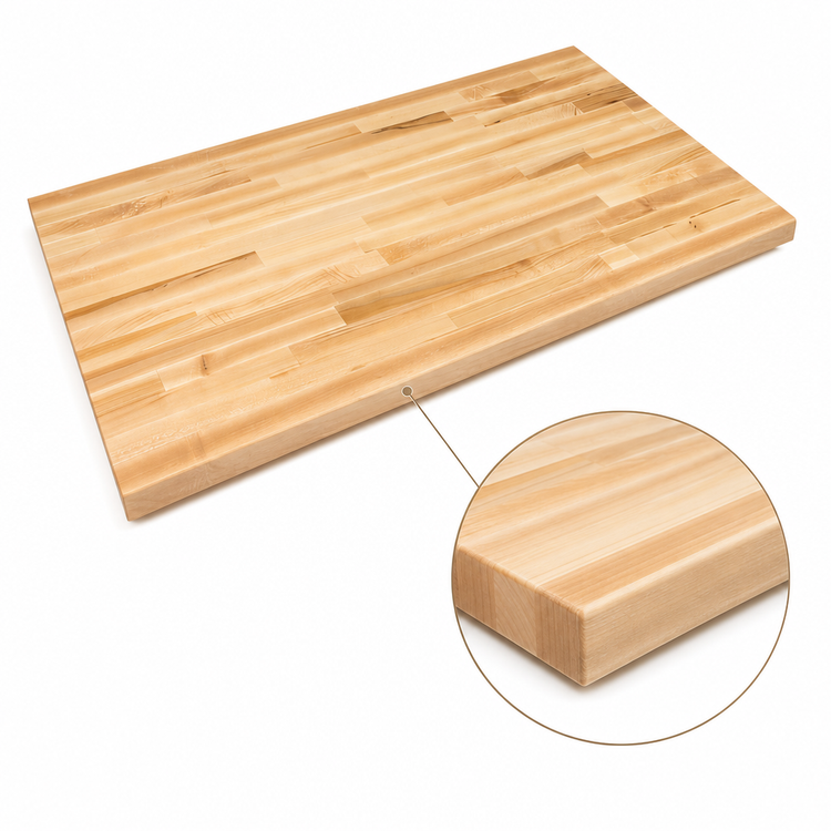 Product image #4 for John Boos Boos Block Blended Edge Grain Maple Kitchen Countertop, 132 x 38 x 1-1/2 Inches, Oil Finish