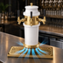 Thumbnail image #4 for Glastender Roman 4-Faucet Draft Dispensing Tower, Polished Brass, Air Cooled