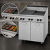 Thumbnail image #4 for Garland Master Series 24-Inch Gas Charbroiler with Briquettes, Storage Base and Reversible Grates