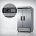 Thumbnail image #5 for Summit Commercial SCFF497 Upright Reach-In All-Freezer, 49 Cu. Ft., Two-Section, Stainless Steel