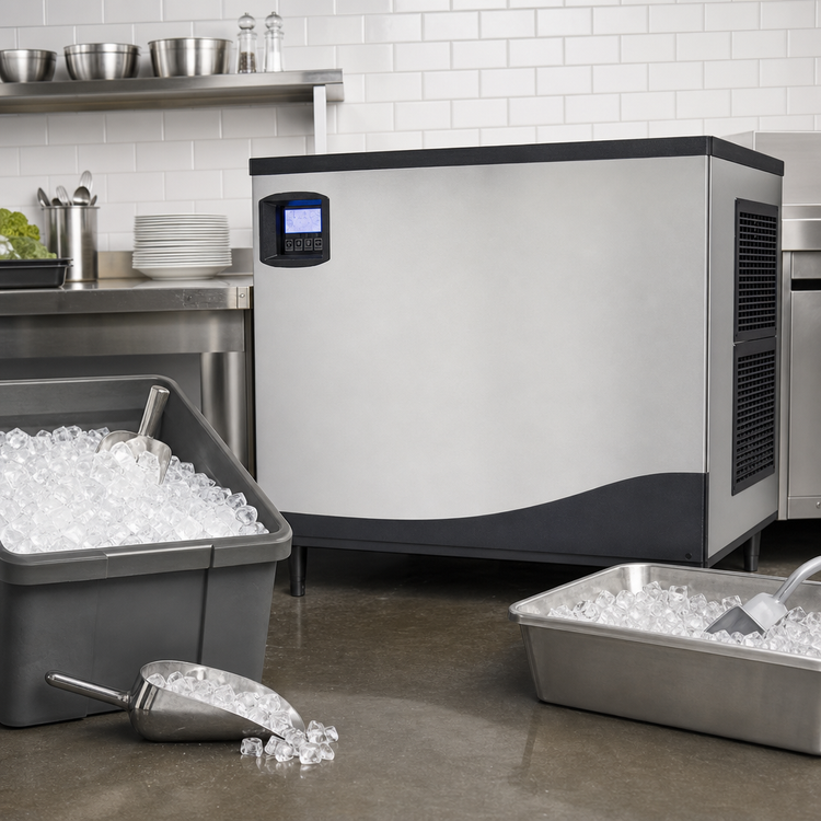 Product image #4 for Maxx Ice MIM1000NH 30-Inch Modular Half Dice Cube Ice Maker, Air-Cooled, Self-Contained, 1005 lb/Day