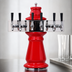 Thumbnail image #4 for Glastender Vienna 5-Faucet Single-Column Countertop Draft Dispensing Tower, Ceramic, Mirror Finish, Glycol Cooled