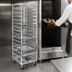 Thumbnail image #4 for Single Section No-Lift Stainless Steel End-Load Bun Pan Oven Rack, 10-Pan Capacity