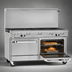 Thumbnail image #4 for Southbend Ultimate 60-Inch Gas Restaurant Range with 9 Open Burners, Standard Oven, and Cabinet Base