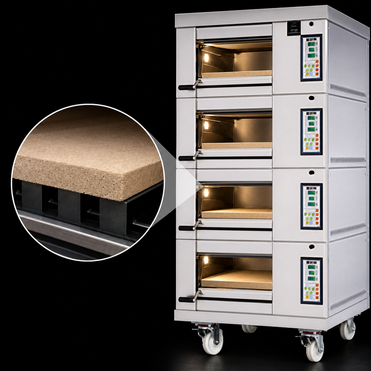 Product image #4 for Artisan 4-Deck End-Load Stone Hearth Electric Deck Oven
