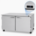 Thumbnail image #4 for Turbo Air PRO Series Two-Section Undercounter Freezer, 60-1/4 Inch Wide, Solid Doors