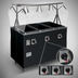 Thumbnail image #4 for Vollrath 2-Series Affordable Portable Deluxe 3-Well Mobile Hot Food Station with Buffet-Style Breath Guard