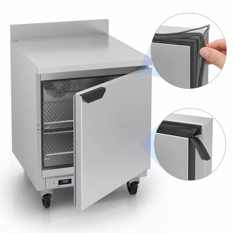Product image #5 for Beverage-Air Single-Section 27-Inch Stainless Steel Worktop Freezer with Solid Door, 5.87 Cu. Ft., Rear-Mounted Self-Contained Refrigeration