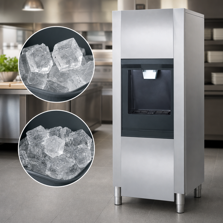 Product image #4 for Hotel Style Floor Model Ice Dispenser, 128 lb Storage Capacity, 22 Inch Wide
