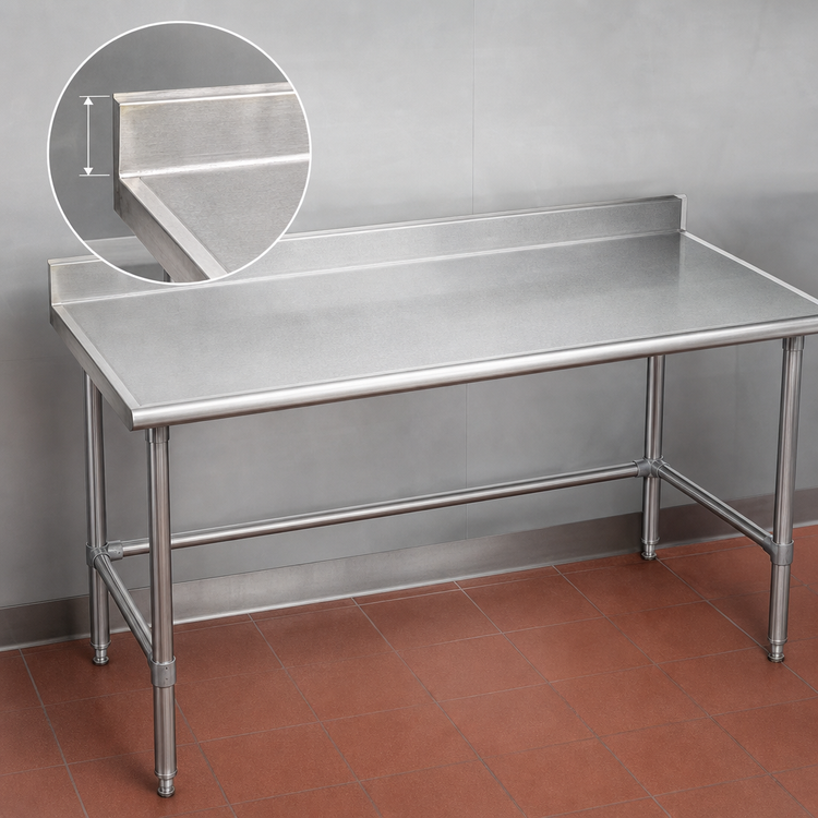 Product image #4 for Eagle Spec-Master Marine Series Stainless Steel Work Table with 4-1/2-Inch Backsplash, 84-Inch W x 36-Inch D