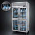 Thumbnail image #4 for Turbo Air PRO Series Two-Section Reach-In Heated Holding Cabinet with 4 Glass Half Doors