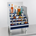 Thumbnail image #4 for Advance Tabco Prestige Signature Series 36-Inch Five-Step Stainless Steel Freestanding Liquor Bottle Display Unit
