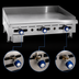 Thumbnail image #4 for Imperial IMGA-3628-1 36-Inch Countertop Gas Griddle with 1-Inch Smooth Polished Steel Plate