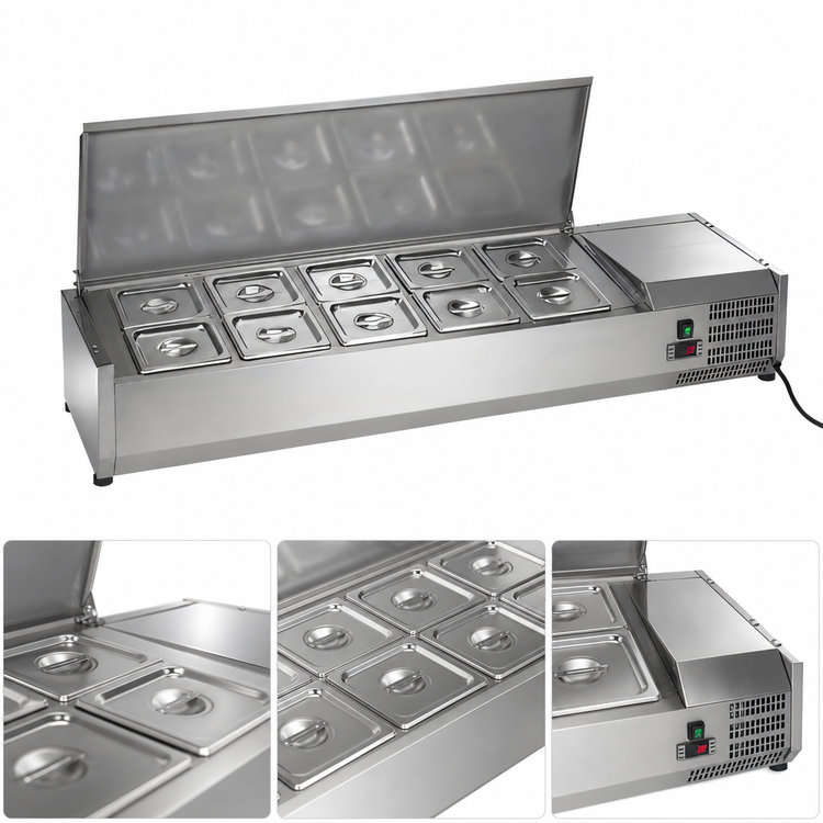 Product image #4 for Arctic Air ACP55 55-Inch Refrigerated Countertop Prep Unit with 10 x 1/6 Pan Capacity
