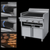 Thumbnail image #4 for Garland Cuisine Series 36-Inch Heavy-Duty Gas Briquette Char-Broiler Range with Adjustable Grates and Open Cabinet Base