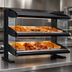 Thumbnail image #4 for Hatco HXMS-48D 48-Inch Countertop Slanted Heated Merchandiser with Dual Shelves and LED Lighting