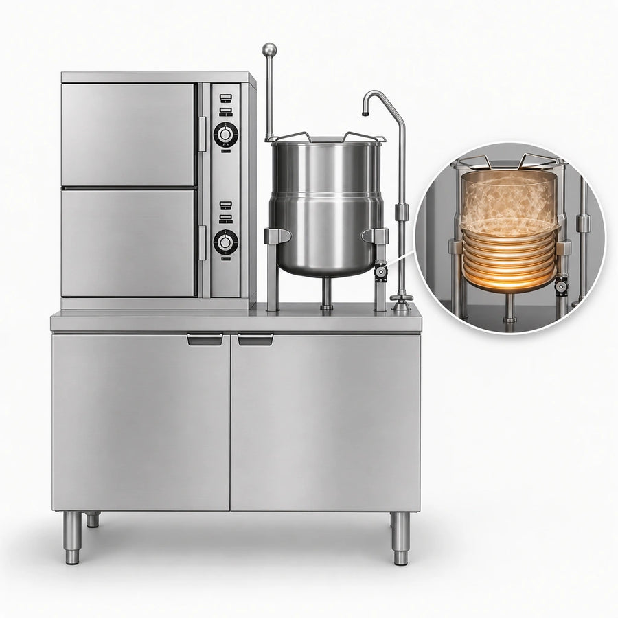 Integrated Steam Coil Kettle
