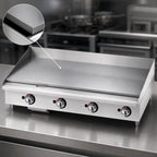 Thumbnail image #4 for Star (Middleby) Star-Max 648TF Heavy-Duty 48-Inch Countertop Gas Griddle, 1-Inch Polished Steel Plate, Embedded Thermostatic Controls