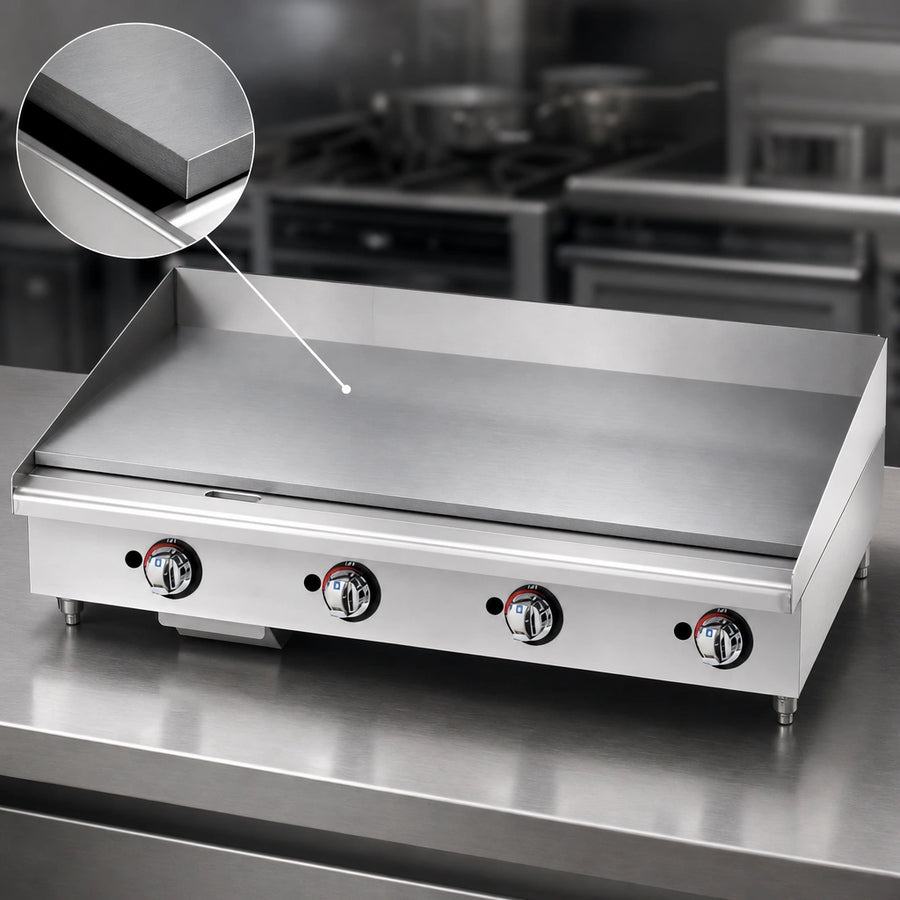 1-Inch Polished Steel Plate