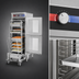 Thumbnail image #4 for FWE Clymate IQ Heated Holding Cabinet for Combi-Companion Racks, Floor Model, 1 Door, Stainless Steel