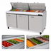Thumbnail image #4 for Kool-It Signature 72-Inch 3-Section Mega Top Sandwich/Salad Prep Table Refrigerator