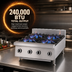 Thumbnail image #4 for Garland US Range UT Counter 48-Inch Countertop Gas Hotplate with 8 Open Burners