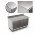 Thumbnail image #4 for John Boos Stainless Steel Work Table with Open Front Cabinet Base, 84 x 30 Inches, 5 Inch Backsplash