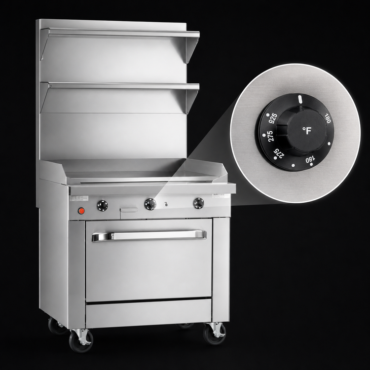 Product image #4 for Southbend Platinum 16-Inch Heavy-Duty Gas Griddle Range with Thermostatic Controls and Cabinet Base