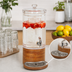 Thumbnail image #4 for Cal-Mil Madera Round Ice Beverage Dispenser, 1.5 Gallon, Polycarbonate Tank, Wood Base