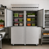 Thumbnail image #4 for Hoshizaki Steelheart Two-Section Pass-Thru Reach-In Refrigerator with Half-Height Solid Doors, 52.5 Cu. Ft.
