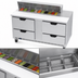 Thumbnail image #5 for Beverage Air 60-Inch Sandwich Prep Table with 4 Drawers and 12-Pan Top