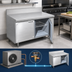 Thumbnail image #4 for La Rosa L-21178-32 78-Inch Three-Section Remote Worktop Freezer Base