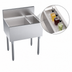Thumbnail image #4 for Krowne Royal Series 26-Inch Underbar Speed Multi Station Bar Ice Bin with Left Ice Bin and Insulated Bottle Well