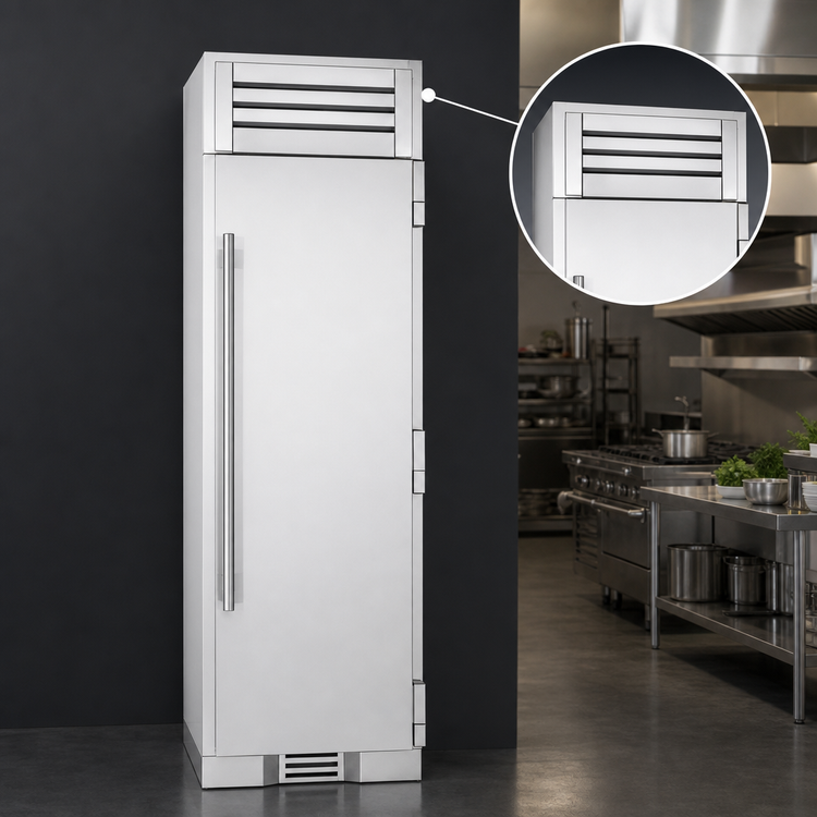 Product image #4 for True Residential 24-Inch One-Section Upright Reach-In Refrigerator with Solid Stainless Steel Door