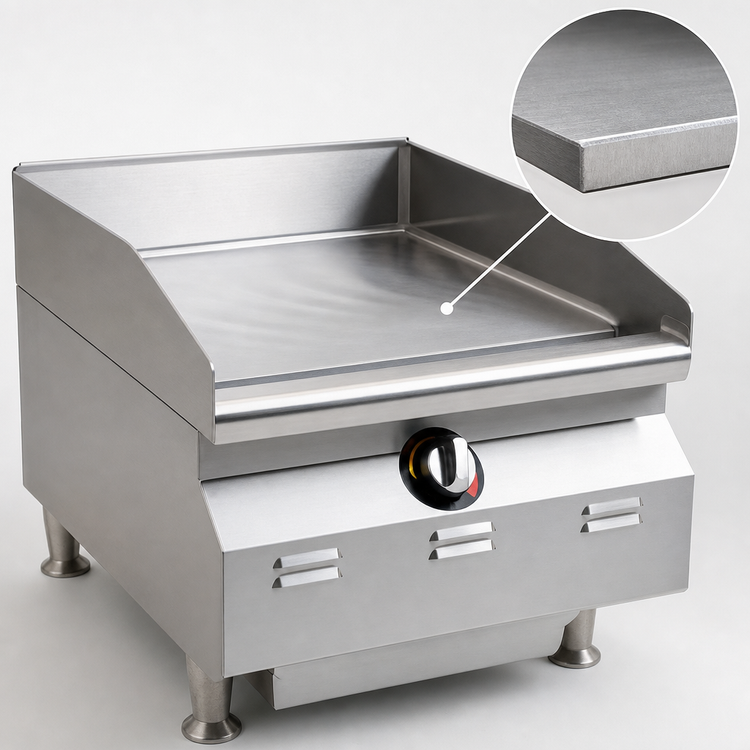 Product image #4 for RedHots Chef's Line 15-Inch Countertop Natural Gas Griddle with 3/4-Inch Smooth Steel Plate