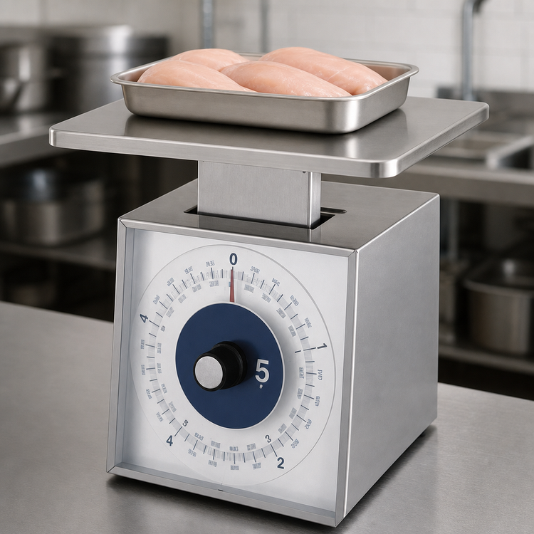 Product image #4 for Edlund Premier Series Metric Portion Control Food Scale with Oversized Platform, Dial Type, 5000 g x 20 g