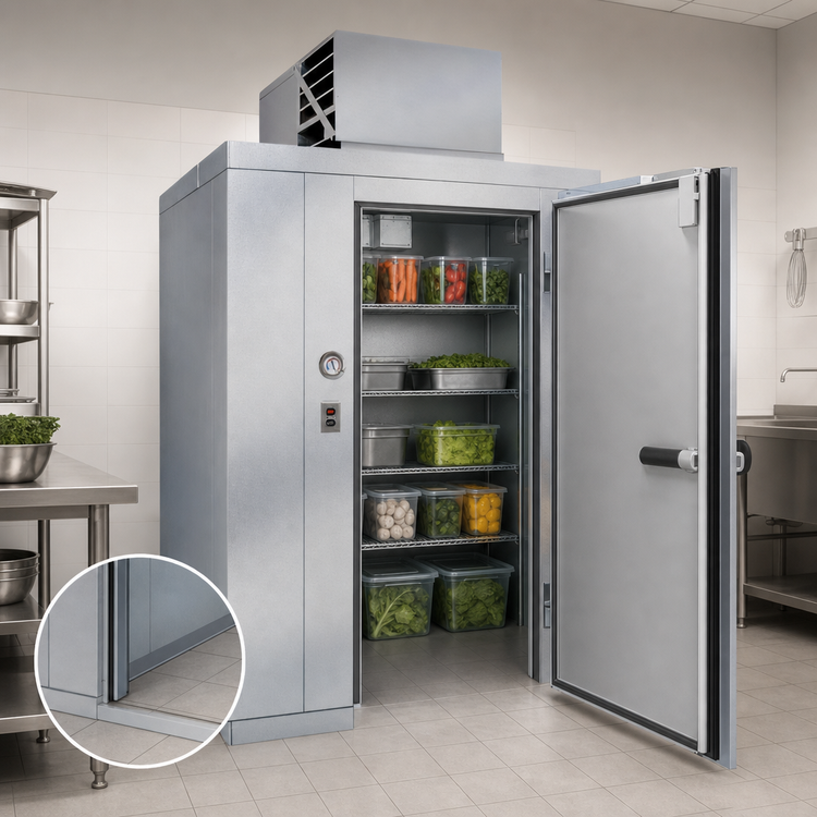 Product image #4 for Polar-Pak Indoor Floorless Walk-In Cooler with Top-Mounted Self-Contained Refrigeration