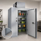 Thumbnail image #4 for Kolpak Polar-Pak PX8-0808-CT Indoor Floorless Walk-In Cooler, Top-Mounted Self-Contained Refrigeration, Galvalume, 7'9" x 7'9" x 8'6.25"