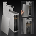 Thumbnail image #4 for Glastender 4-Inch Wide Stainless Steel Underbar Soda Gun Holder with Integral Drip Pan