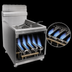 Thumbnail image #4 for Globe 30-Lb. Natural Gas Countertop Fryer, Single Pot