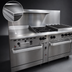 Thumbnail image #4 for Vulcan Endurance 72-Inch Commercial Gas Restaurant Range with 4 Open Burners, 24-Inch Thermostatic Griddle, 24-Inch Charbroiler, Standard Oven and Convection Oven