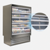 Thumbnail image #4 for Howard-McCray 35E Series 75-Inch Remote Dairy Open Merchandiser with LED Lighting, Stainless Steel, Straight Sides
