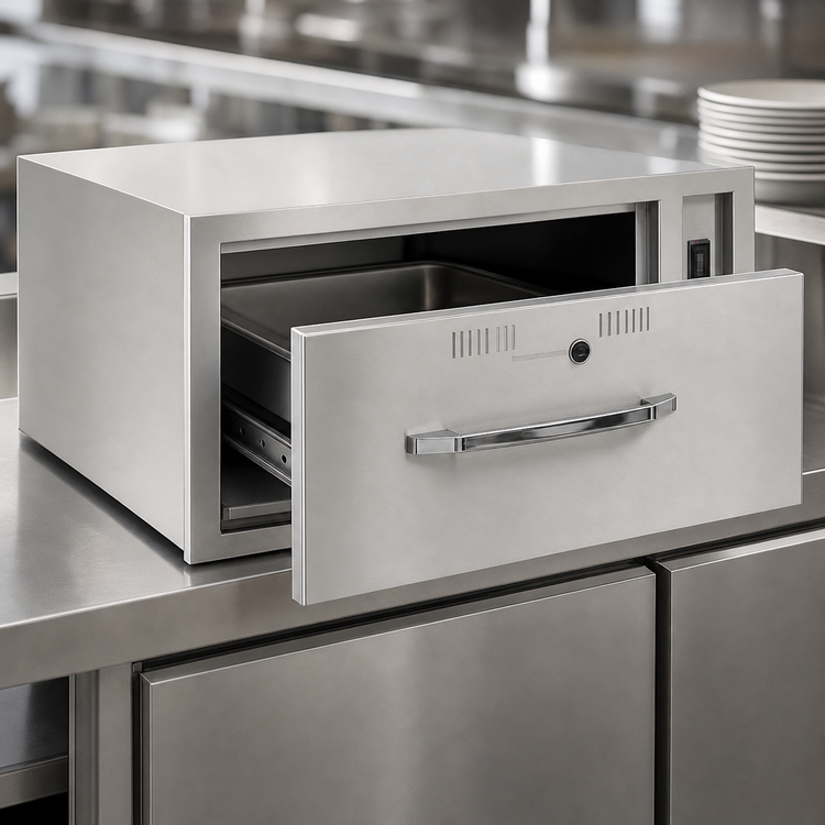 Product image #4 for RedHots Built-In Stainless Steel Single-Drawer Warming Drawer, 120V