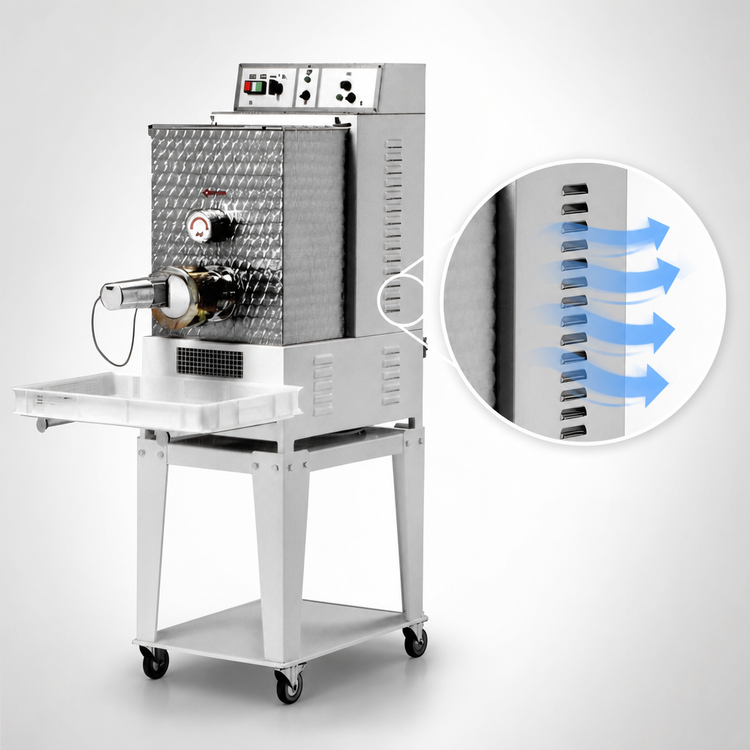 Product image #4 for Trento Avancini TR110 Commercial Floor Model Pasta Machine with 26 lb Tank Capacity and 62 lb/hr Output