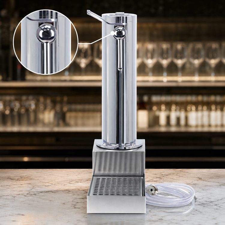 Product image #4 for 3-Inch Clamp-On Single Faucet Wine Font, Chrome/ABS Plastic
