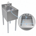 Thumbnail image #4 for BK Resources 1-Compartment Underbar Dump Sink with Faucet, 10 x 14 x 6 Bowl, 14-1/2 Inch W x 18-1/4 Inch D x 32-1/2 Inch H