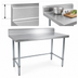 Thumbnail image #4 for BK Resources 84-Inch x 24-Inch Stainless Steel Work Table with 5-Inch Riser and Open Base