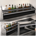 Thumbnail image #4 for Glastender Double 41-Inch Stainless Steel Speed Rail with Sound-Deadening Covers