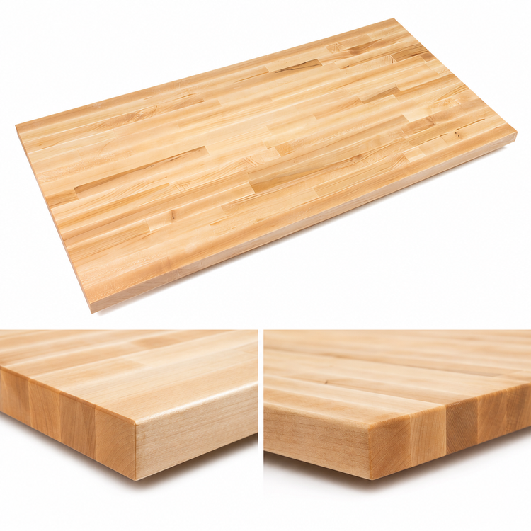 Product image #4 for Boos Block Blended Edge Grain Maple Kitchen Countertop, 72 x 48 x 1-3/4 Inch, Oil Finish